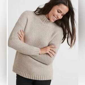 Marine Layer Heather Beige Remi Sweater